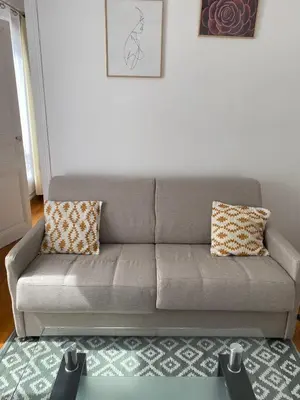 Coin salon dans l'établissement Appartement au cœur de Paris