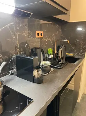 Cuisine ou kitchenette dans l'établissement Cosy Appart Paris 8e champs elysees Miromesnil