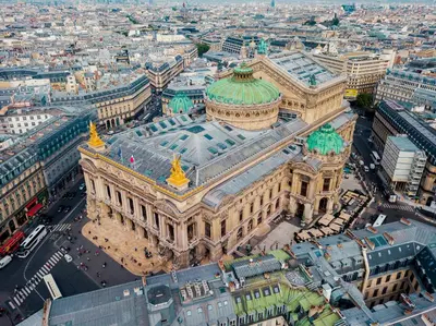 Vue générale sur Paris ou vue de la ville depuis l'appartement