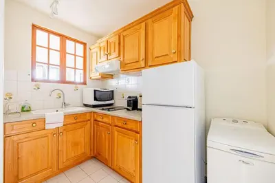 Cuisine ou kitchenette dans l'établissement Montparnasse - Vue Tour Eiffel - Balcon