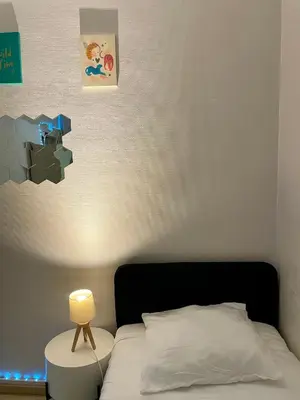 Un ou plusieurs lits dans un hébergement de l'établissement Élégant Appartement à Paris 16e