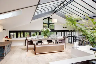 Coin salon dans l'établissement Paris Green House residence