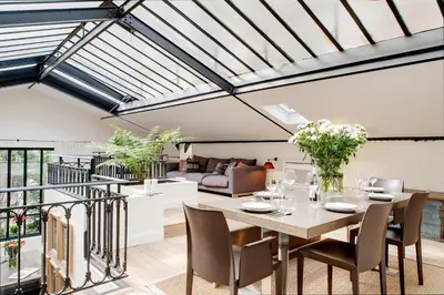 Coin salon dans l'établissement Paris Green House residence