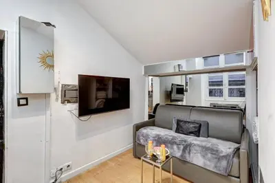 Télévision ou salle de divertissement dans l'établissement Paris Marais Tiny MERRISAS