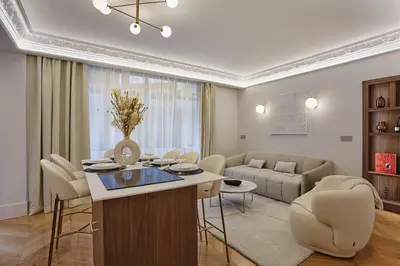 Coin salon dans l'établissement Apartment Matignon St Honore by Studio Prestige