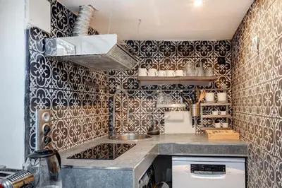 Cuisine ou kitchenette dans l'établissement Paris Maison Lombards Terrasse