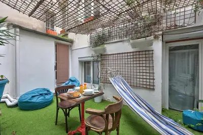 Coin salon dans l'établissement Paris Maison Lombards Terrasse