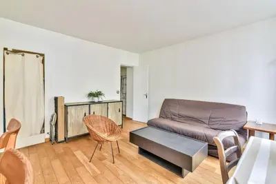 Coin salon dans l'établissement Havre de paix au cœur de Paris