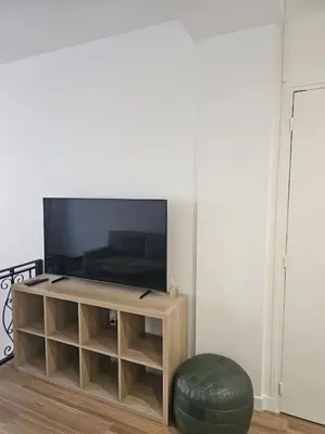 Télévision ou salle de divertissement dans l'établissement chic Montmartre apartment