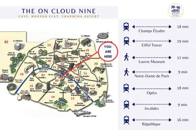 Plan de l'établissement Sur un nuage - Calme & Rénové - by Mon Petit Faré