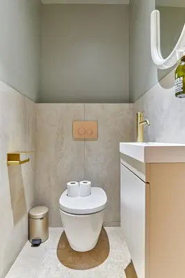 Salle de bains dans l'établissement Terrace apartment Trocadero Eiffel Tower by Studio Prestige