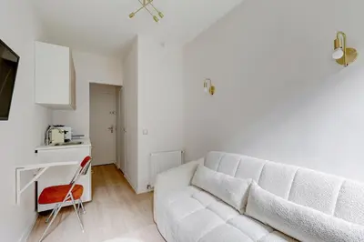 Coin salon dans l'établissement Bluestay 806 - Superb studio