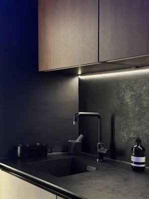 Cuisine ou kitchenette dans l'établissement Charming Paris Studio Apartment
