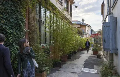 Jardin de l'établissement Studio Coup de Cœur Ménilmontant