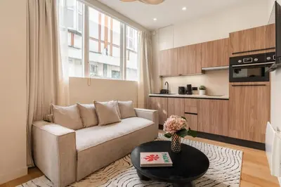 Cuisine ou kitchenette dans l'établissement Splendide appartement de luxe Saint-Germain