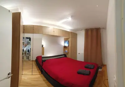 Un ou plusieurs lits dans un hébergement de l'établissement NEW LUX Smart Home 69m2,Terrasse, Modern, Metro 13