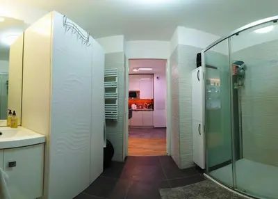 Salle de bains dans l'établissement NEW LUX Smart Home 69m2,Terrasse, Modern, Metro 13