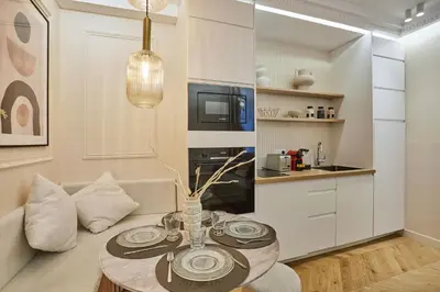 Cuisine ou kitchenette dans l'établissement Sublime apartment in the heart of Paris 4 people FBMAR1 by Studioprestige