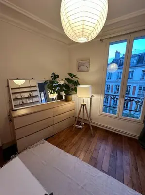 Un ou plusieurs lits dans un hébergement de l'établissement Grand loft Montmartre