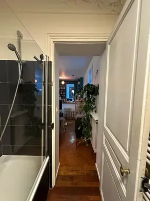 Salle de bains dans l'établissement Grand loft Montmartre
