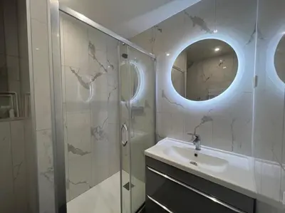 Salle de bains dans l'établissement Apartment Paris Bail Mobility