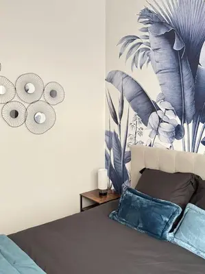 Un ou plusieurs lits dans un hébergement de l'établissement BASTiLLE SUNbEAM - Luxury flat 80m2 - Paris 6p 2BR