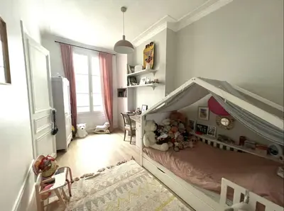 Un ou plusieurs lits dans un hébergement de l'établissement 3 bedrooms in Montmartre