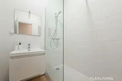 Salle de bains dans l'établissement Spacious 3-bedroom apartment in Paris 14 - Alésia