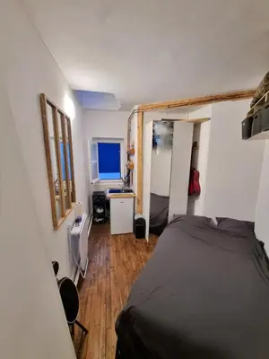 Un ou plusieurs lits dans un hébergement de l'établissement Studio Montmatre!