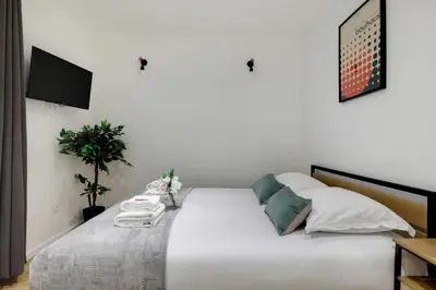 Un ou plusieurs lits dans un hébergement de l'établissement Cozy studio -2P- Sorbonne Institute- Latin quarter