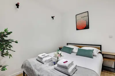 Un ou plusieurs lits dans un hébergement de l'établissement Cozy studio -2P- Sorbonne Institute- Latin quarter