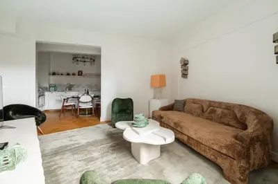 Coin salon dans l'établissement Luxury apartment on Canal Saint Martin