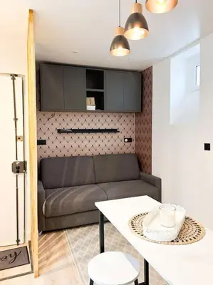 Cuisine ou kitchenette dans l'établissement Studio moderne - Canal St Martin