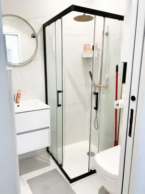 Salle de bains dans l'établissement Studio moderne - Canal St Martin