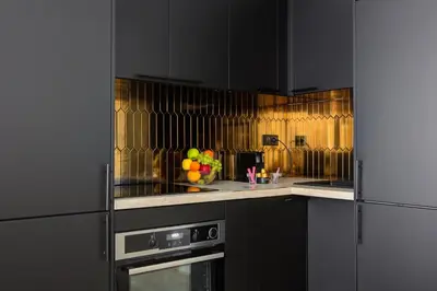 Cuisine ou kitchenette dans l'établissement Bluestay 123 - Superb apartment in Paris