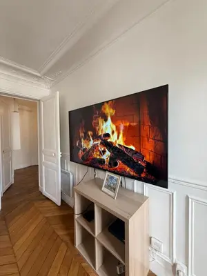 Télévision ou salle de divertissement dans l'établissement Appartement Tour Eiffel Lecourbe Paris