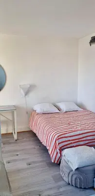 Un ou plusieurs lits dans un hébergement de l'établissement Appartement Paris vue imprenable