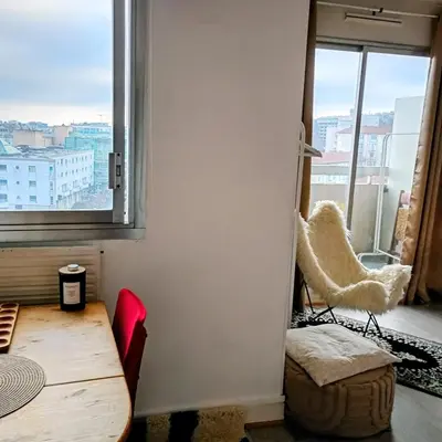 Coin salon dans l'établissement Appartement Paris vue imprenable