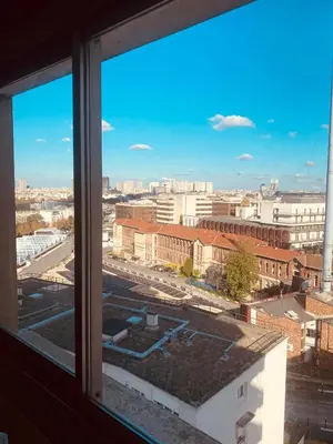 Vue générale sur Le Kremlin-Bicêtre ou vue de la ville depuis l'appartement