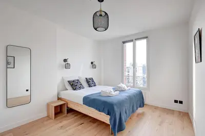Un ou plusieurs lits dans un hébergement de l'établissement Suite Modern Art - Superbe appartement
