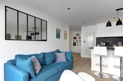 Coin salon dans l'établissement Suite Dolce Vita - Superbe Appartement