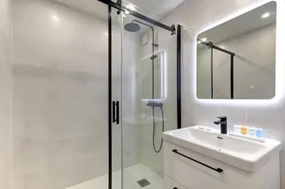 Salle de bains dans l'établissement Suite Dolce Vita - Superbe Appartement