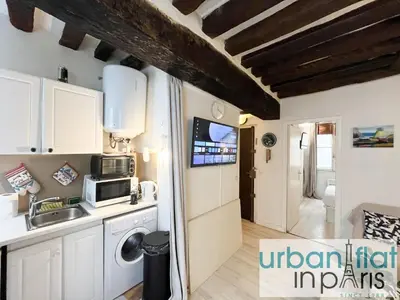 Cuisine ou kitchenette dans l'établissement Urban Flat 192 - Cosy Flat Basfour