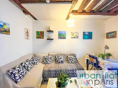 Coin salon dans l'établissement Urban Flat 192 - Cosy Flat Basfour