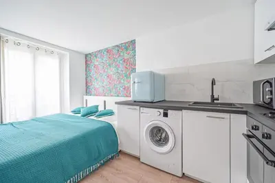 Cuisine ou kitchenette dans l'établissement Studio Paris Centre - Republique