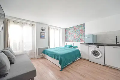 Un ou plusieurs lits dans un hébergement de l'établissement Studio Paris Centre - Republique