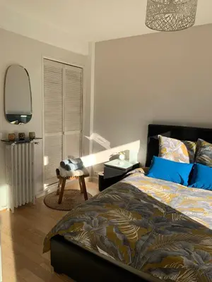 Un ou plusieurs lits dans un hébergement de l'établissement Appartement cosy - Paris La Défense