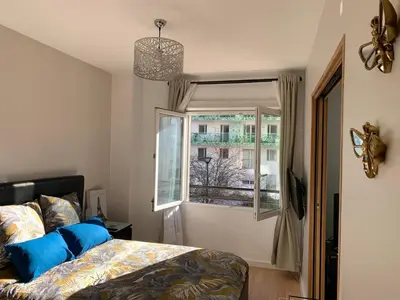 Un ou plusieurs lits dans un hébergement de l'établissement Appartement cosy - Paris La Défense