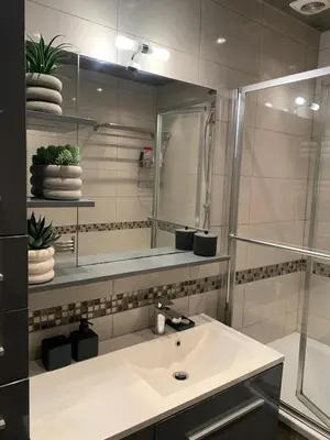 Salle de bains dans l'établissement Appartement cosy - Paris La Défense