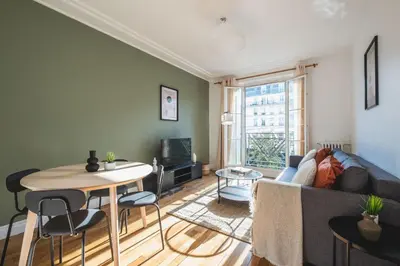 Coin salon dans l'établissement Logement Haut de Gamme à Grenelle